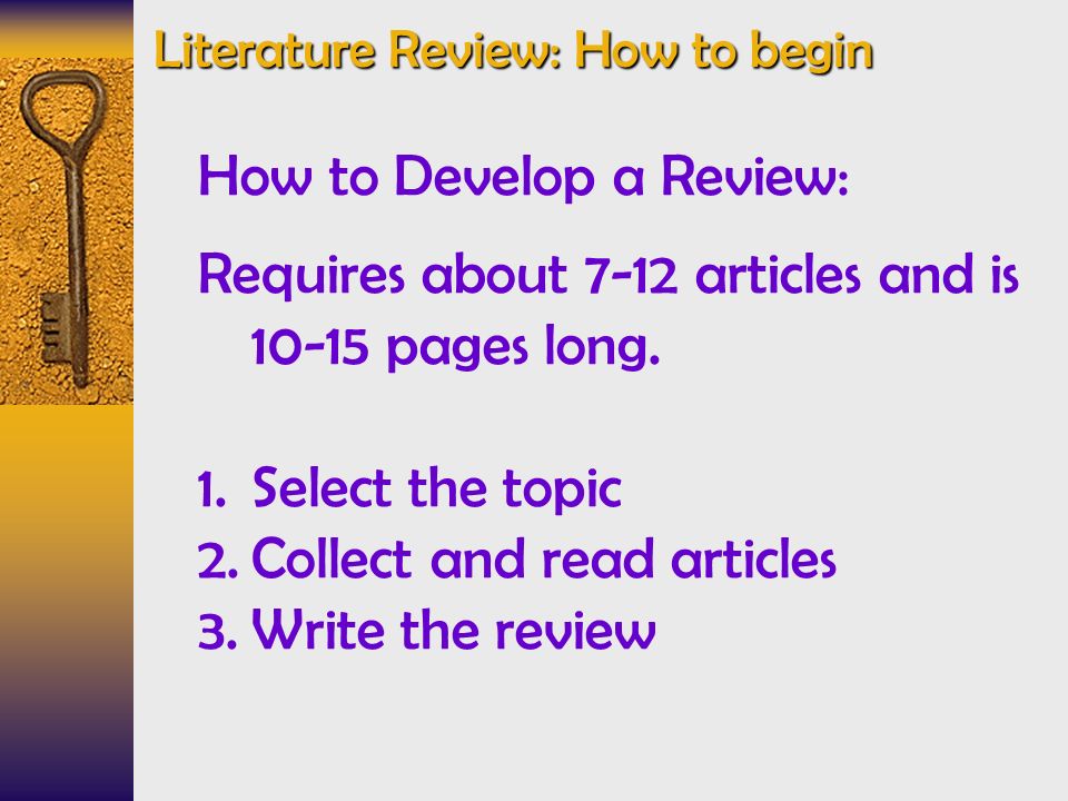 literature review where to start literature review where to start